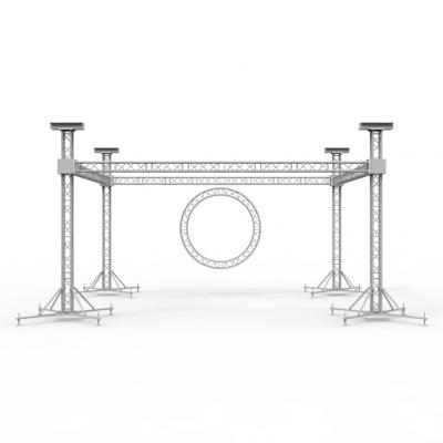 circular truss background for wedding